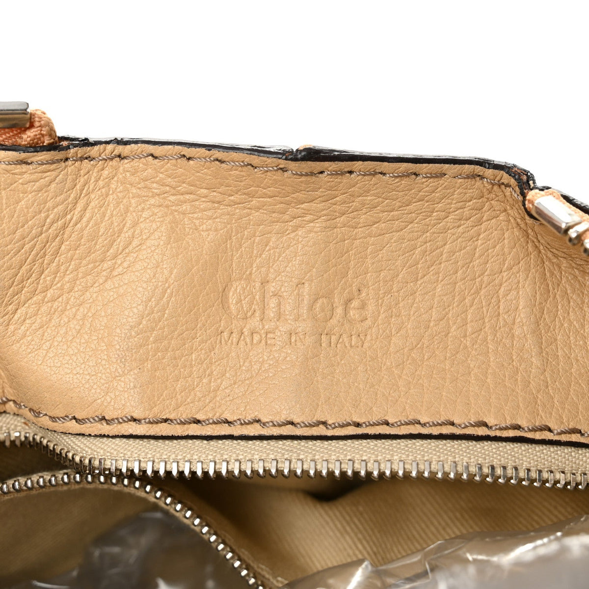 Calfskin Medium Paddington Satchel Taupe