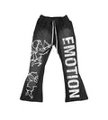 Mixed Emotions Cupid Flare Sweatpants Black