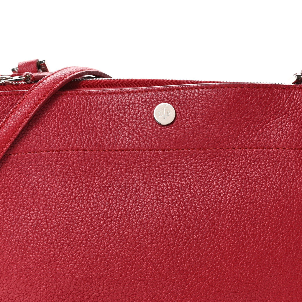 Grained Calfskin Milky Way Shoulder Bag Red