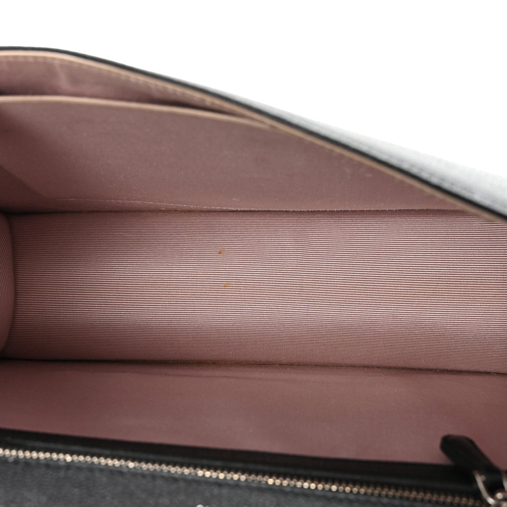 Grained Calfskin Medium Diorama Flap Bag Black