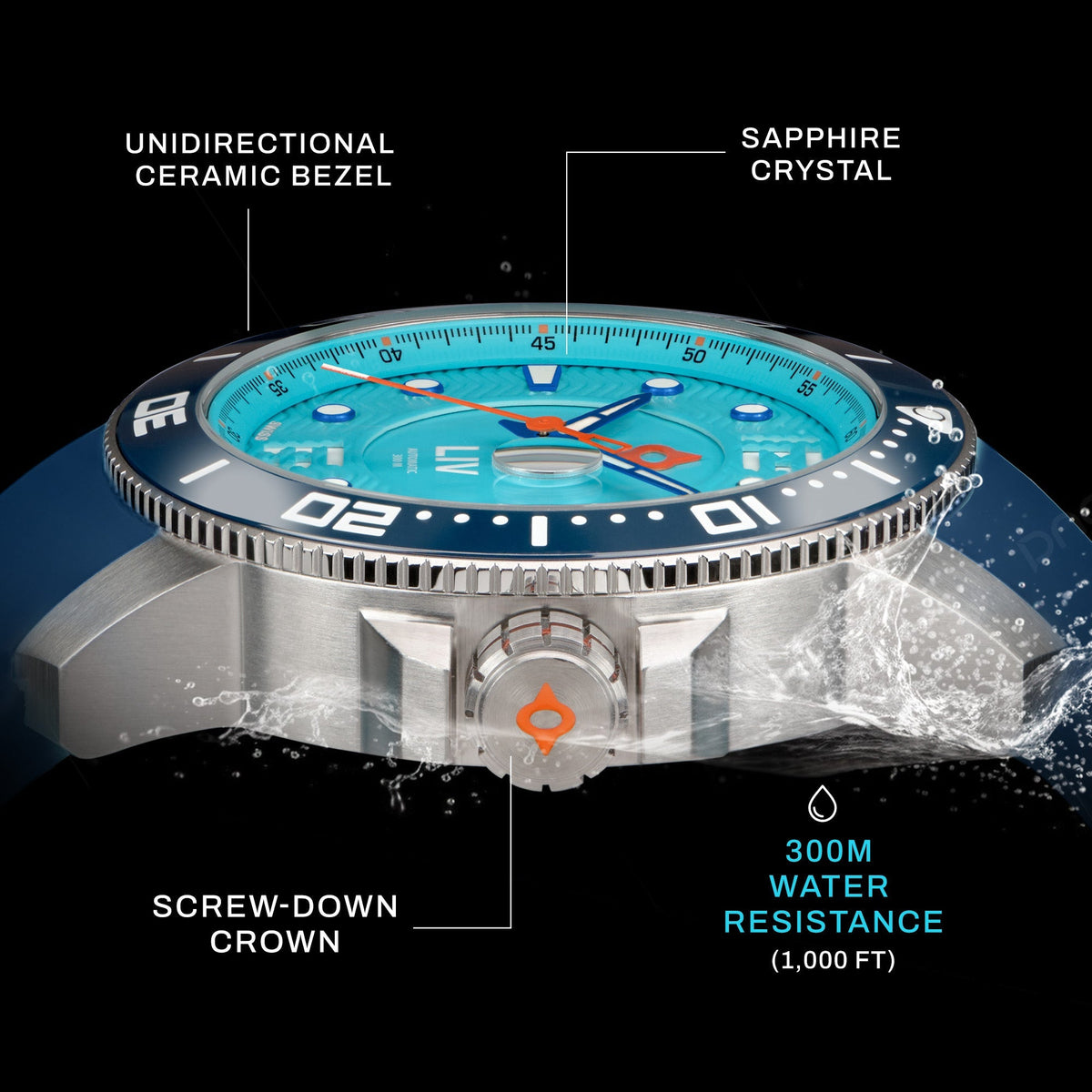 GX-Diver's 44mm Ocean Blue 2.0