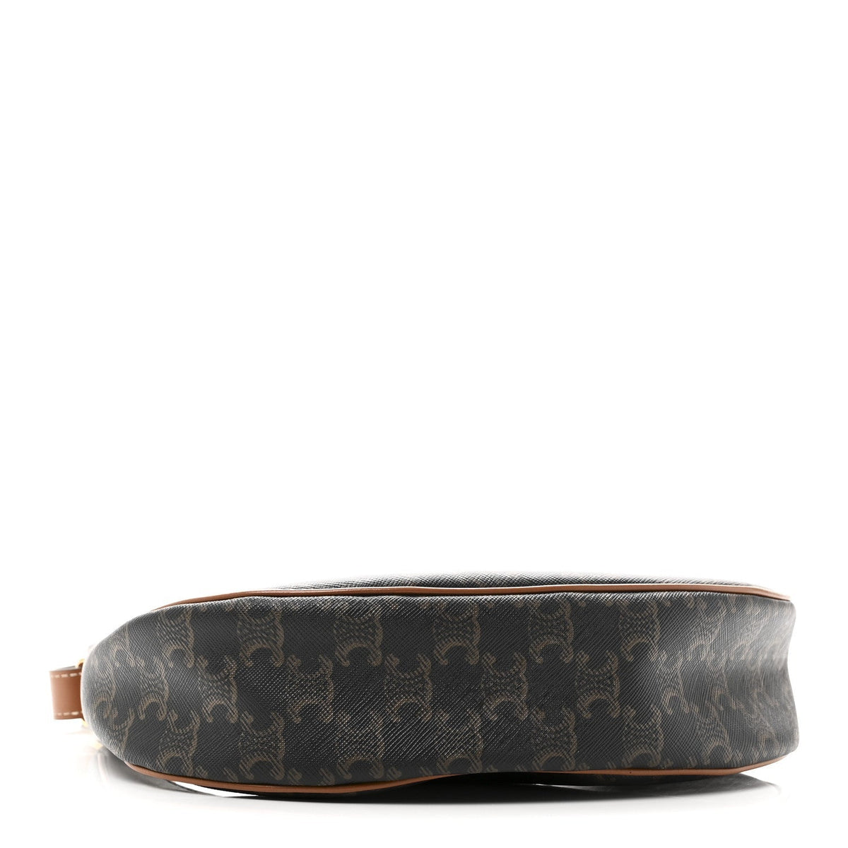 Triomphe Canvas Calfskin Ava Shoulder Bag Tan