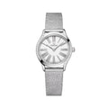 De Ville Mini Trésor Diamonds Quartz 26mm - White on Bracelet