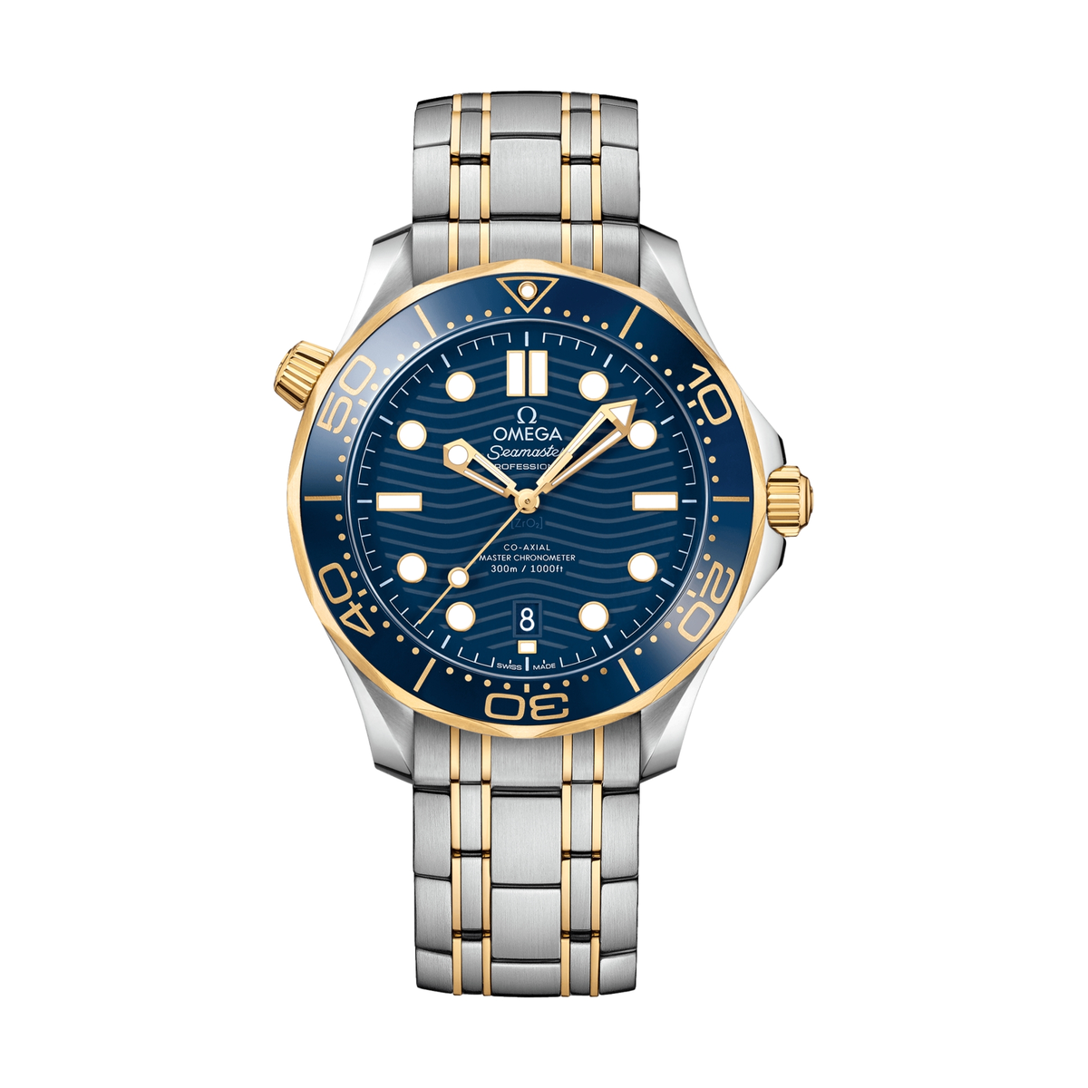 Seamaster Diver 300M Steel Gold 42mm - Blue on Bracelet