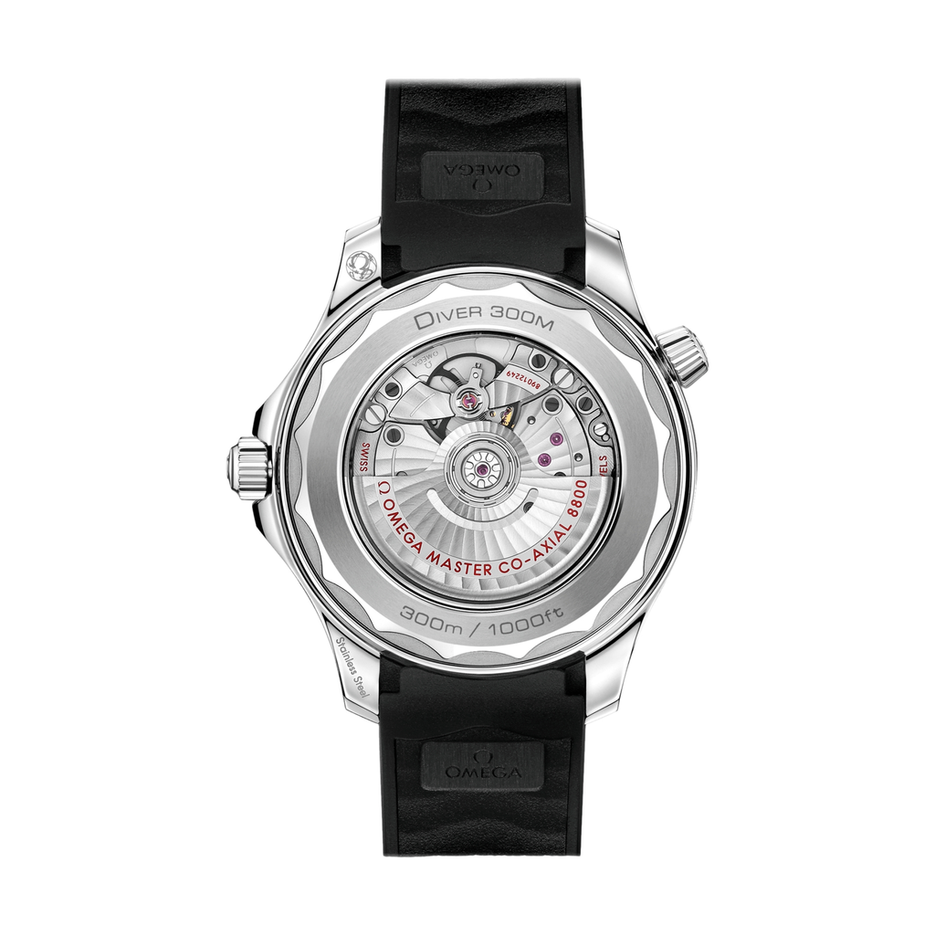 Seamaster Diver 300M 42mm - Black on Rubber Strap