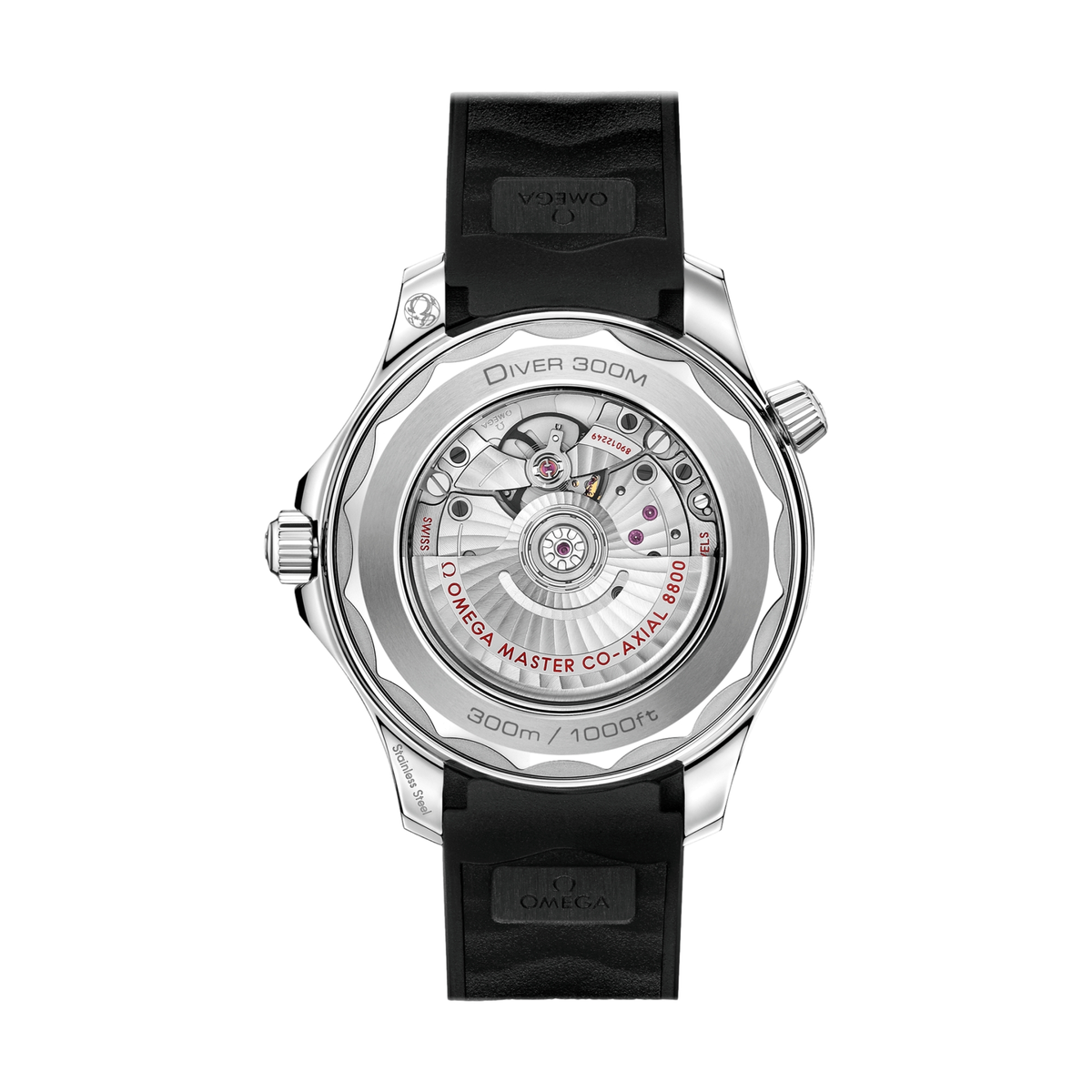 Seamaster Diver 300M 42mm - Black on Rubber Strap