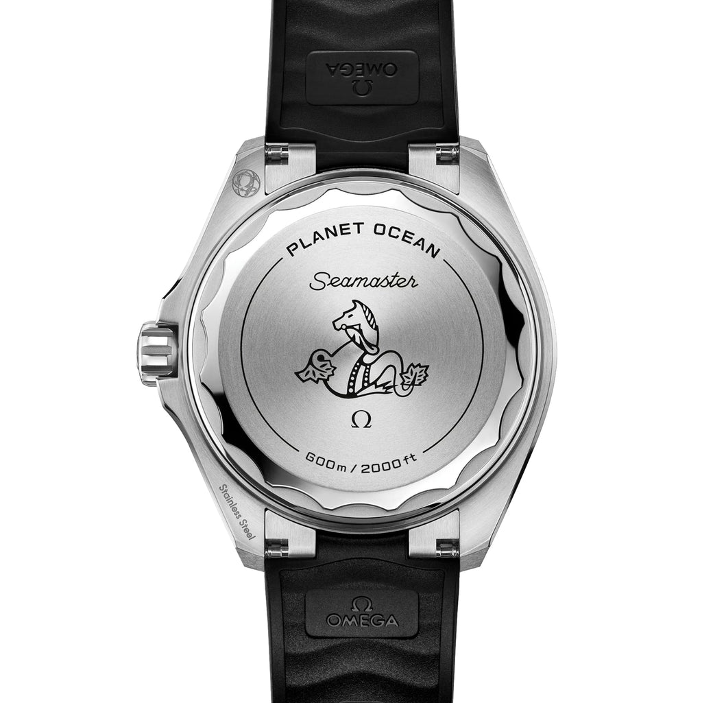 Seamaster Planet Ocean 600M 42mm - Black and Orange on Black Rubber Strap