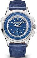 Patek Philippe World Time Complicated Chronograph White Gold - Blue Dial - Ref# 5930G-010