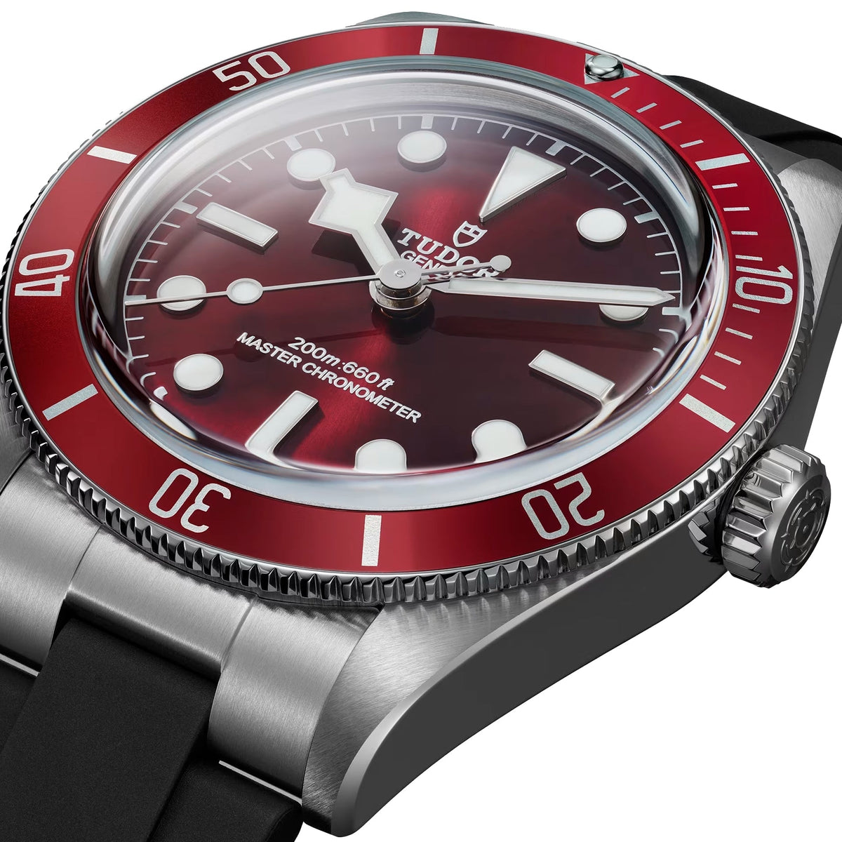 Black Bay 58 39mm - Burgundy on Rubber Strap